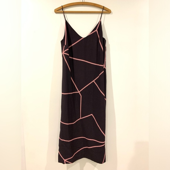 Finders Black and pink midi dress size small - Picture 1 of 8